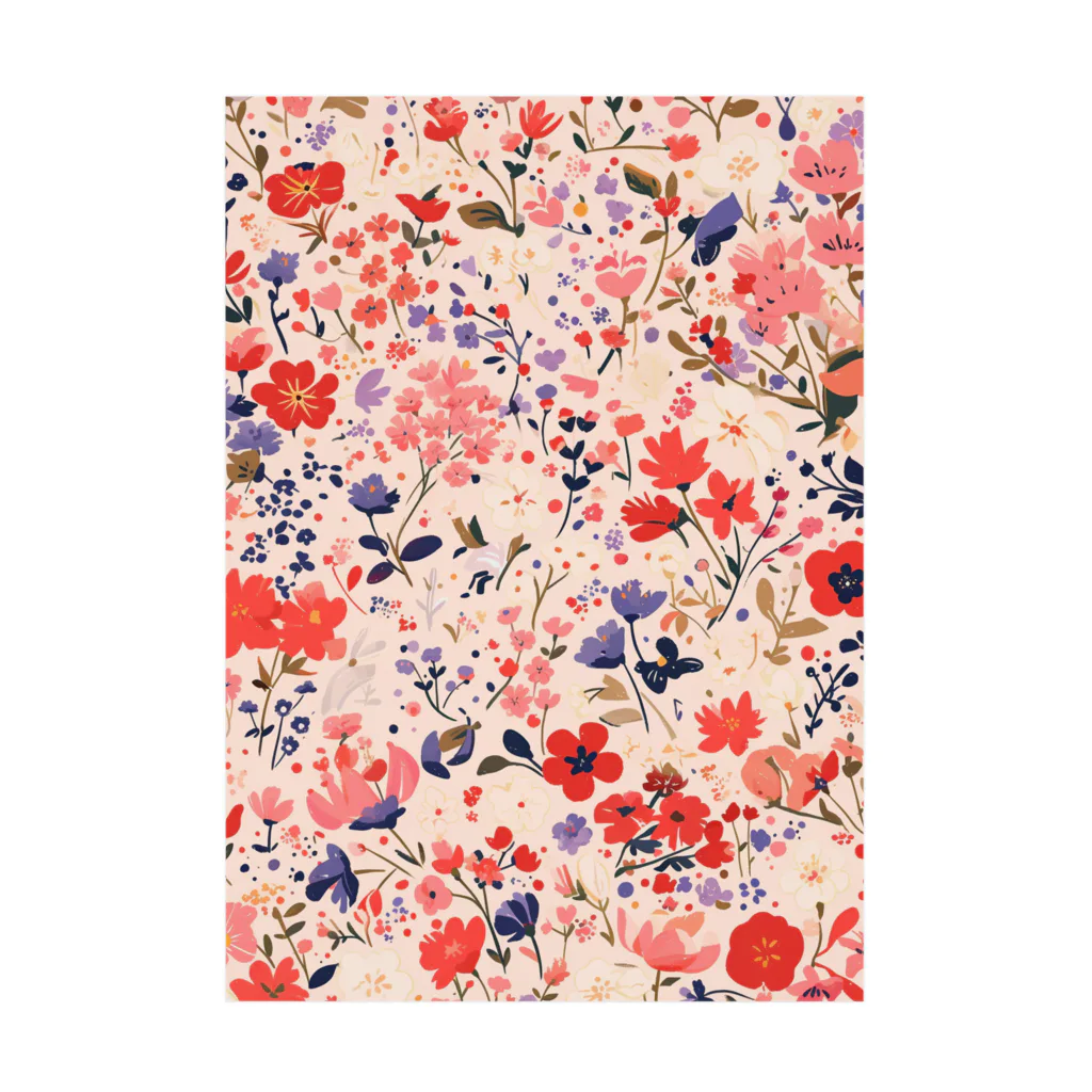 AQUAMETAVERSEの花柄のプリント　なでしこ1478 Stickable Poster