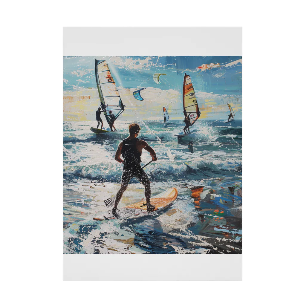 AQUAMETAVERSEのsupとwindsurfingレース　エンジェル717 2065 Stickable Poster