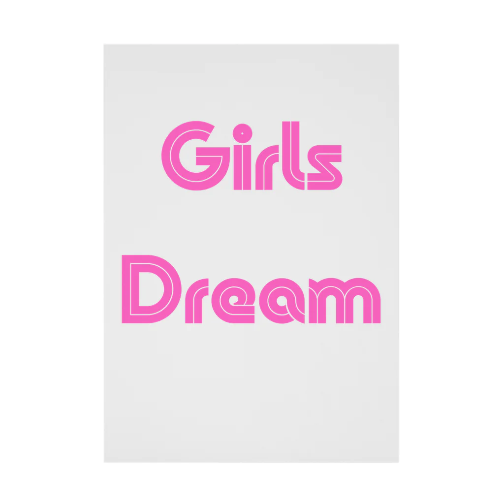 あい・まい・みぃのGirls Dream-少女たちが夢を持つことば Stickable Poster