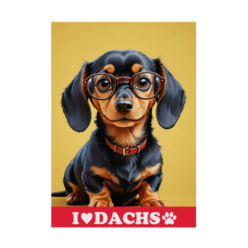 Design.DachsのI LOVE DACHS_02 吸着ポスター