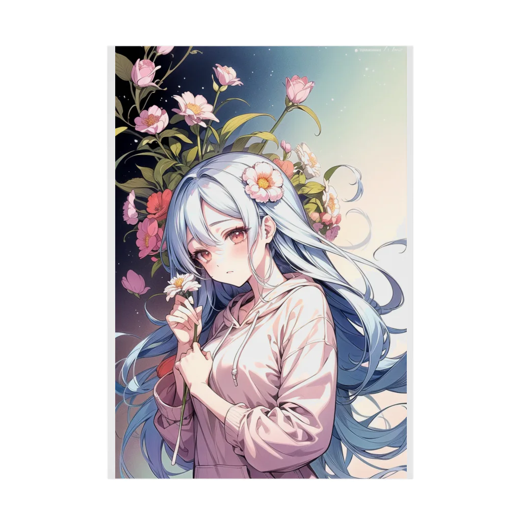 🐋うくはのお店の花と君7 Stickable Poster