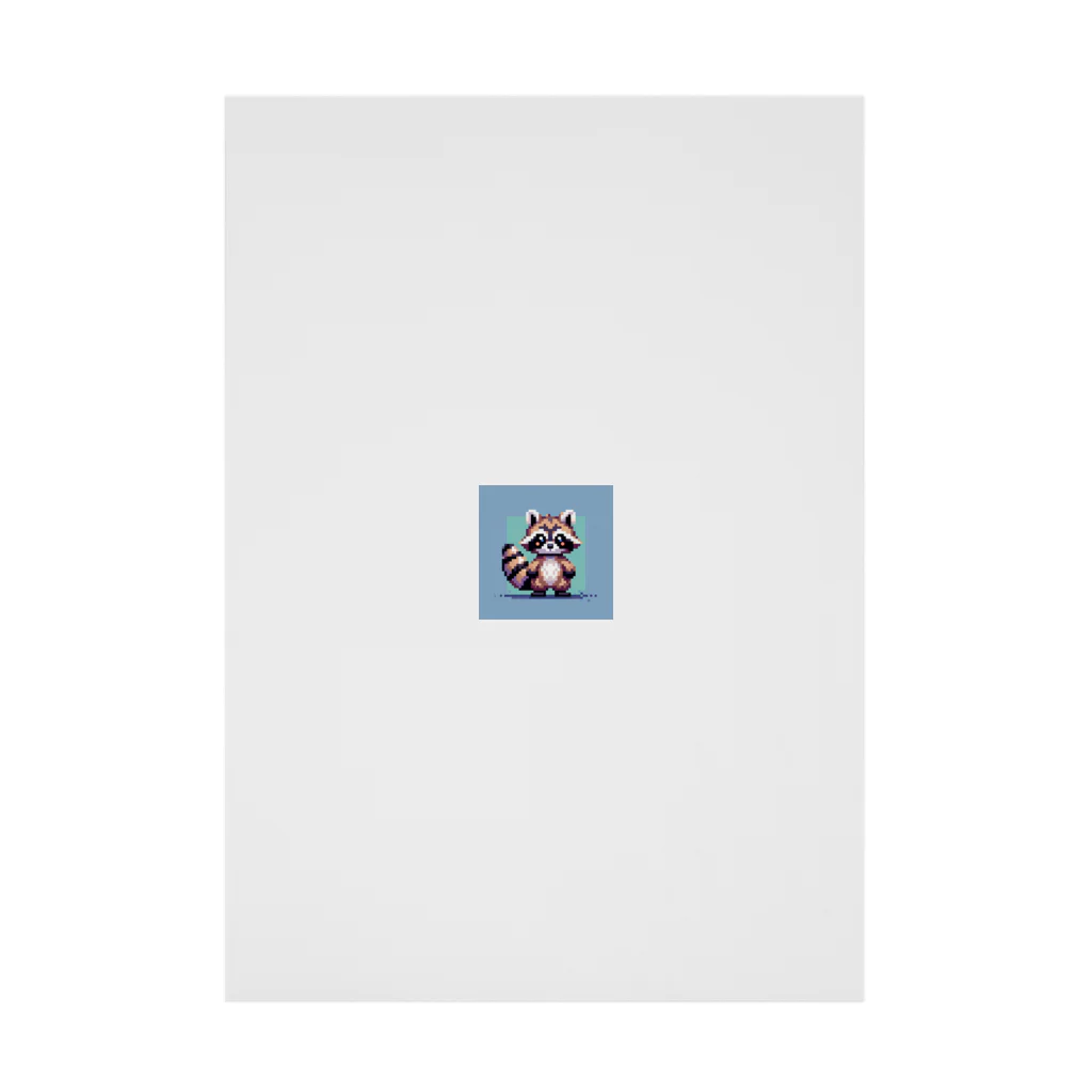 himajinseijin01のドット絵アライグマちゃんTシャツサイズ Stickable Poster