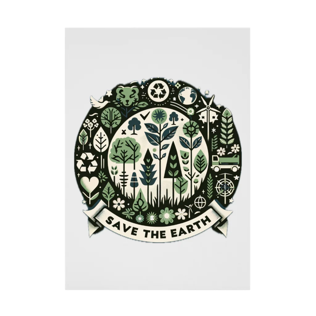 tau18のSAVE THE EARTH Stickable Poster