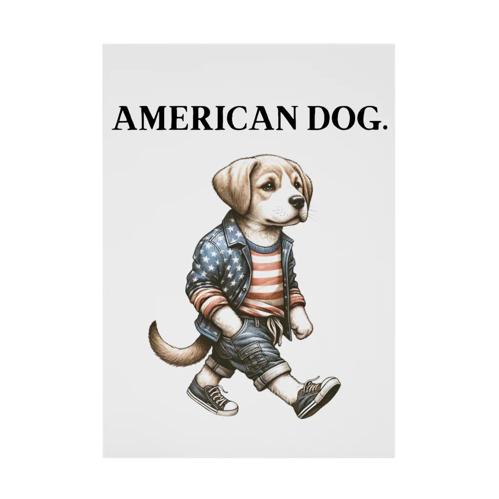 AMERICAN DOG.のAMERICAN DOG. Stickable Poster