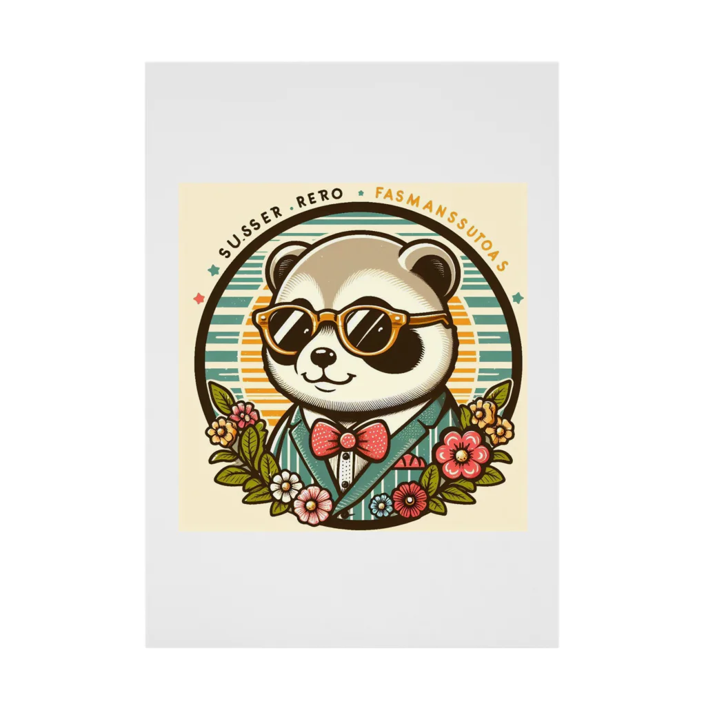 KAWAII SHOPのOSHARE RACCOON 吸着ポスター