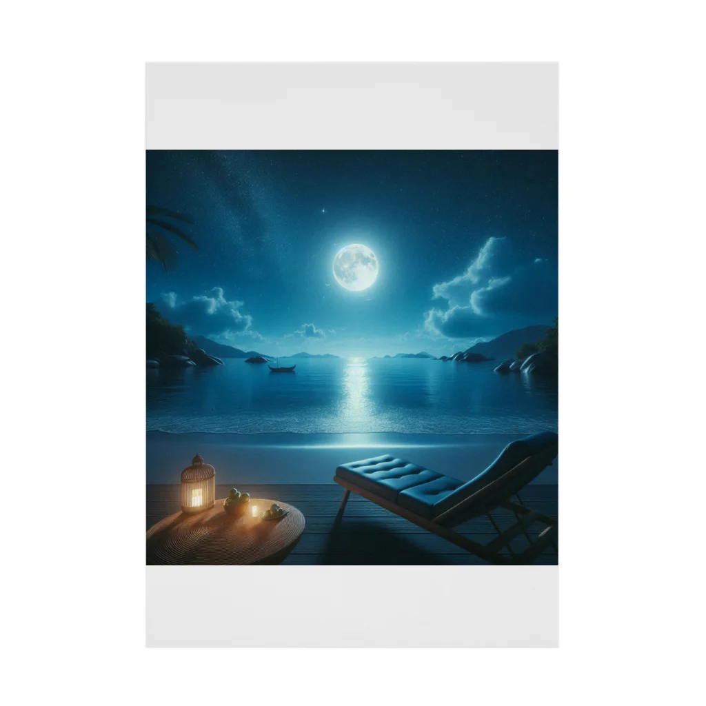 RIKUPANDAのNight sea Stickable Poster