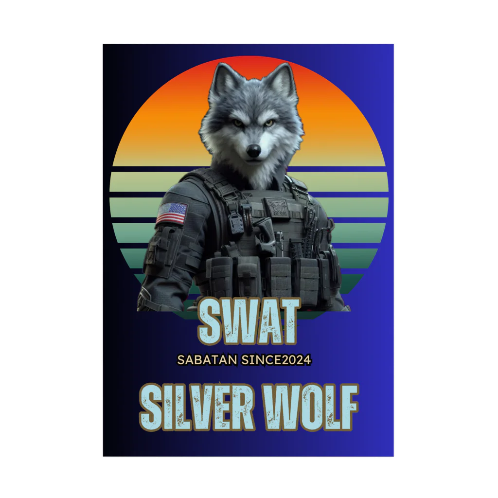 SaBATaNのSWAT シルバーウルフ1 Stickable Poster