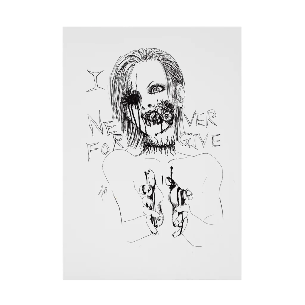 AnomaliA-NachiのNeverForgive2 Stickable Poster