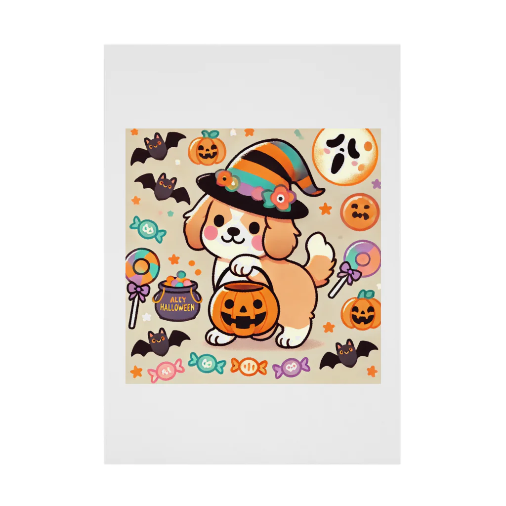 あとりえmignonのハロウィンドッグ Stickable Poster
