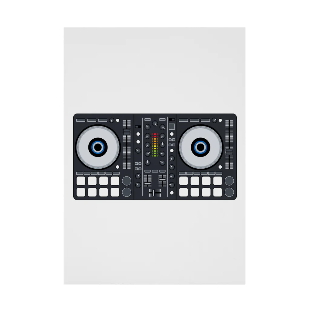 kimchinのシンプルなDJコントローラーのイラストです! Stickable Poster
