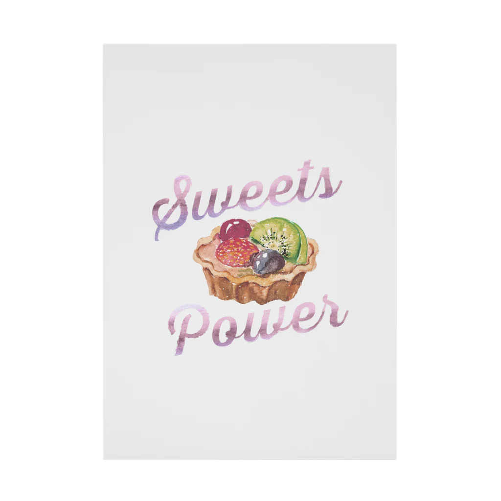 グラフィンのスウィーツパワー! Sweets Power9 フルーツタルト Stickable Poster