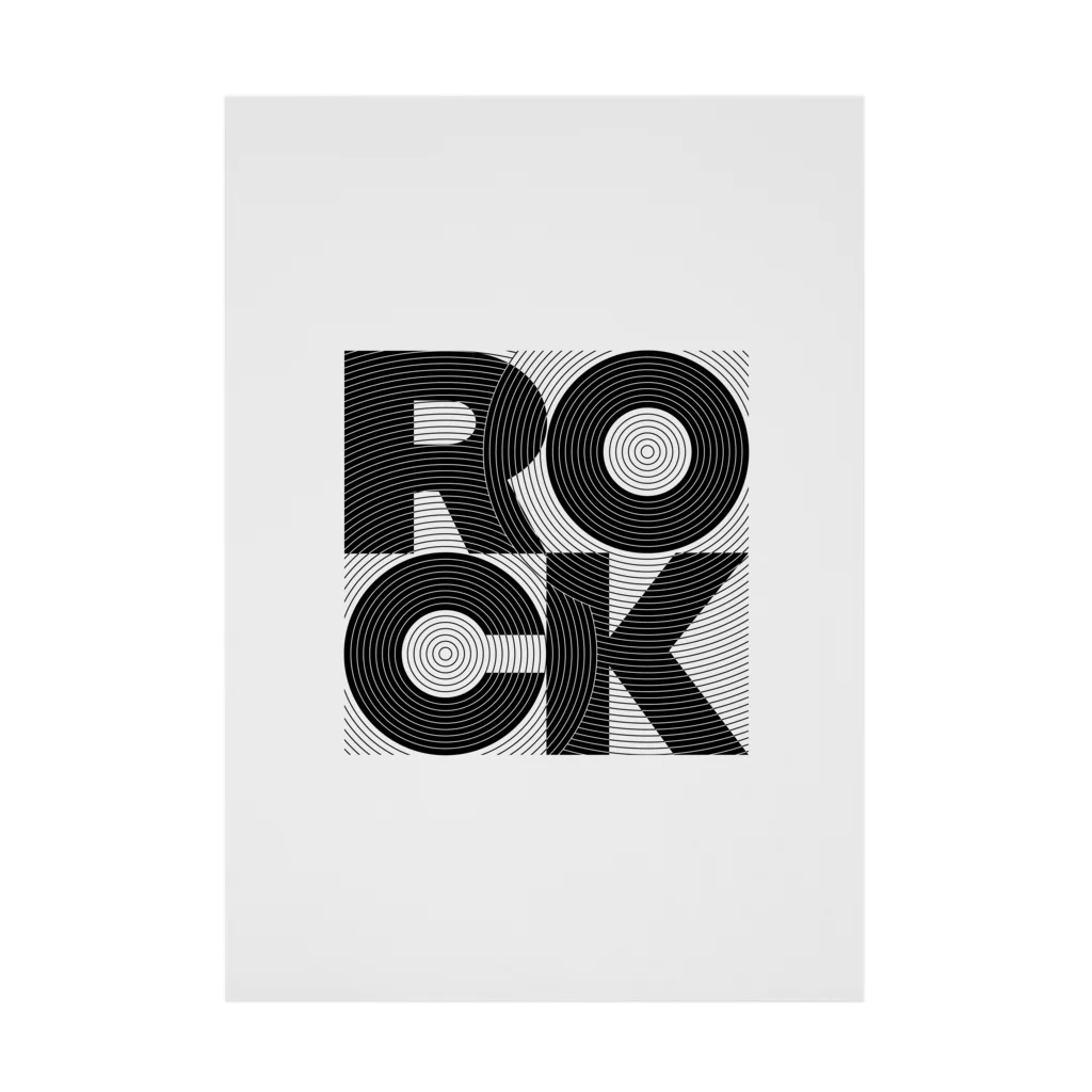 gemgemshopのROCK GROOVE Stickable Poster