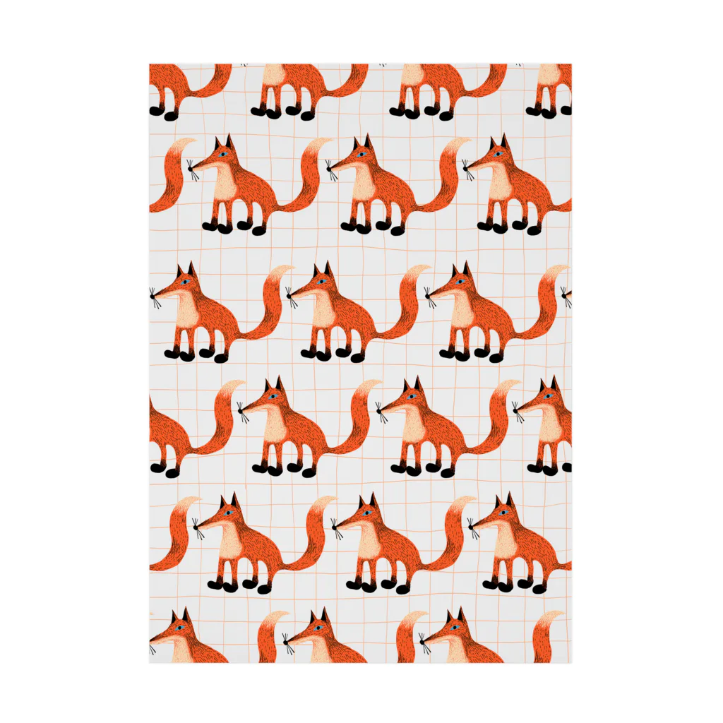 Tania NobukovskiのKITSUNE PATTERN Stickable Poster