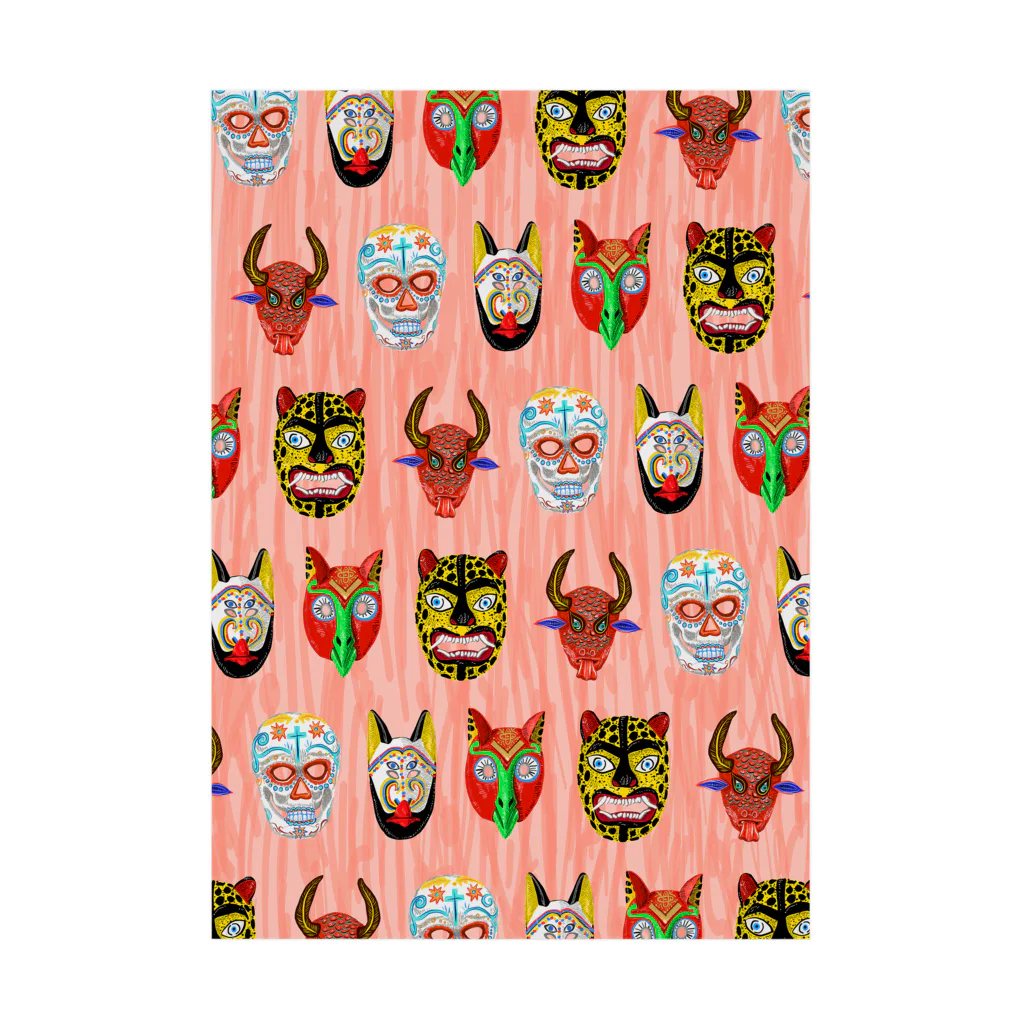 Tania NobukovskiのMEXICAN MASKS Stickable Poster