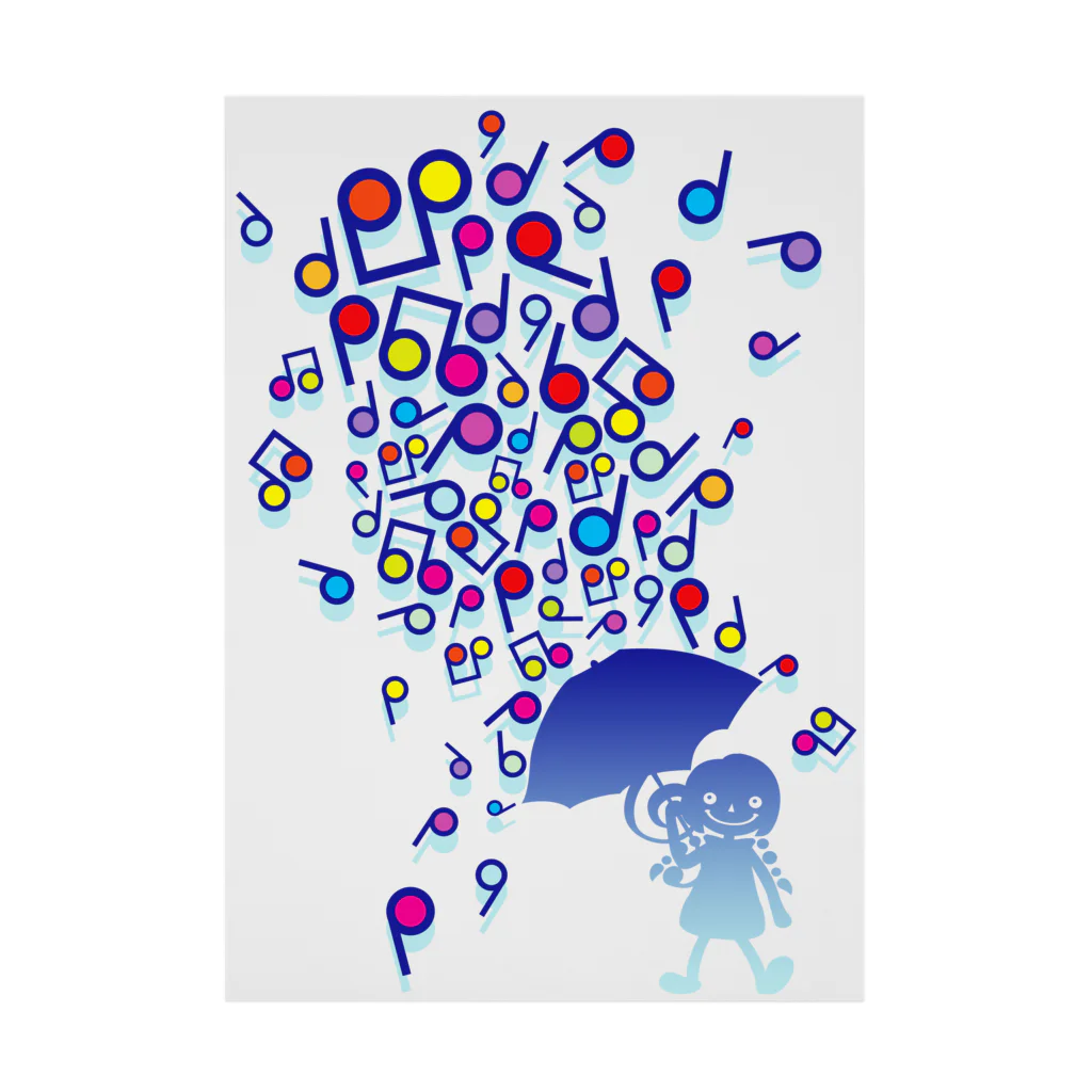 AURA_HYSTERICAのSingin' in the Rain Stickable Poster