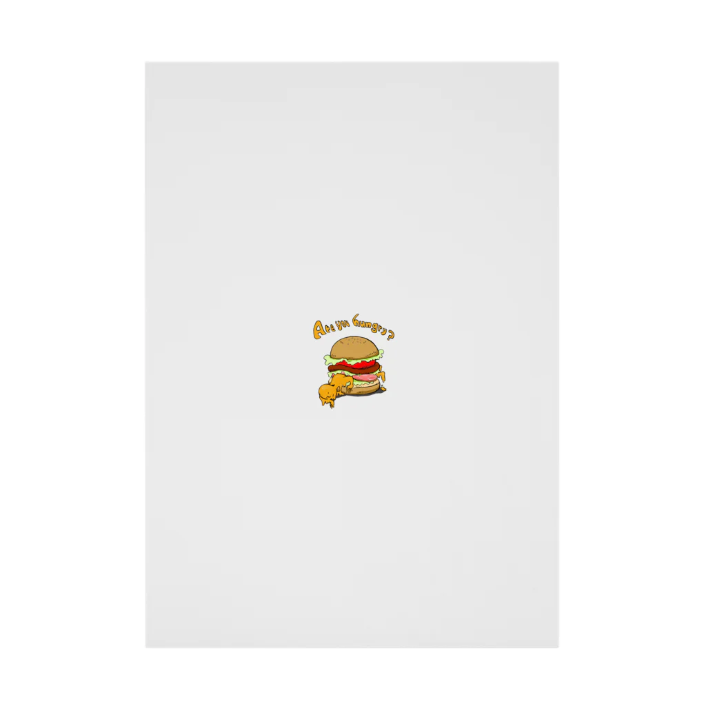 お刺身のハンバーガー食べる？ Stickable Poster