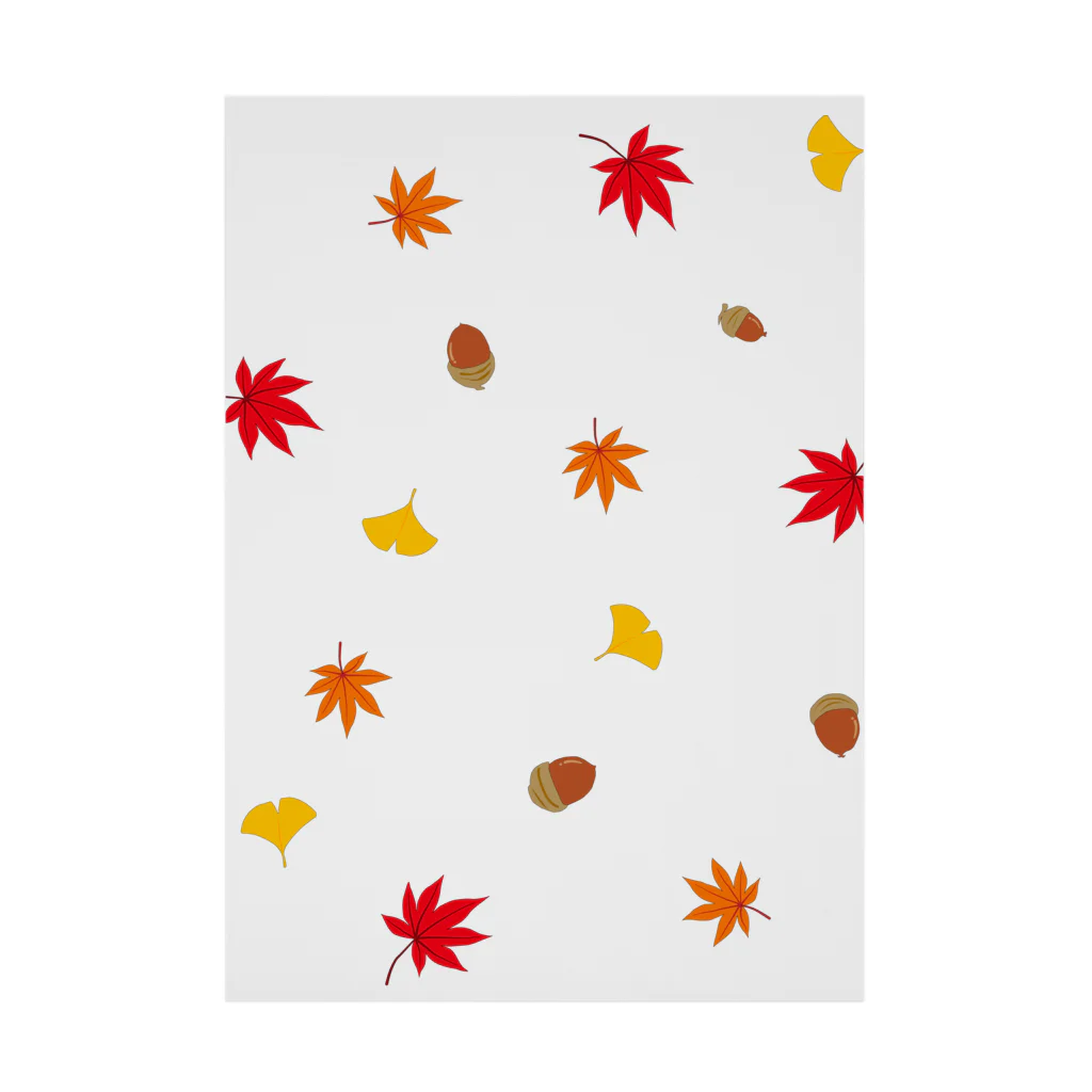 グィチャン広場の秋の柄 Stickable Poster