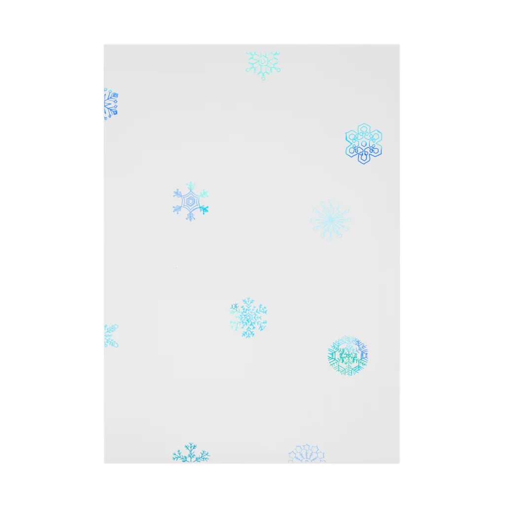 pino13の雪の結晶 吸着ポスター
