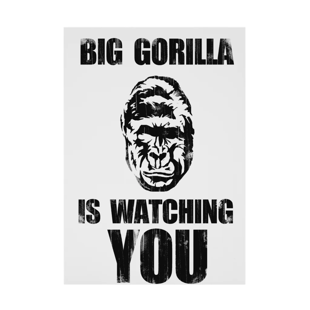 inoue_123のBIG GORILLA IS WATCHING YOU Stickable Poster