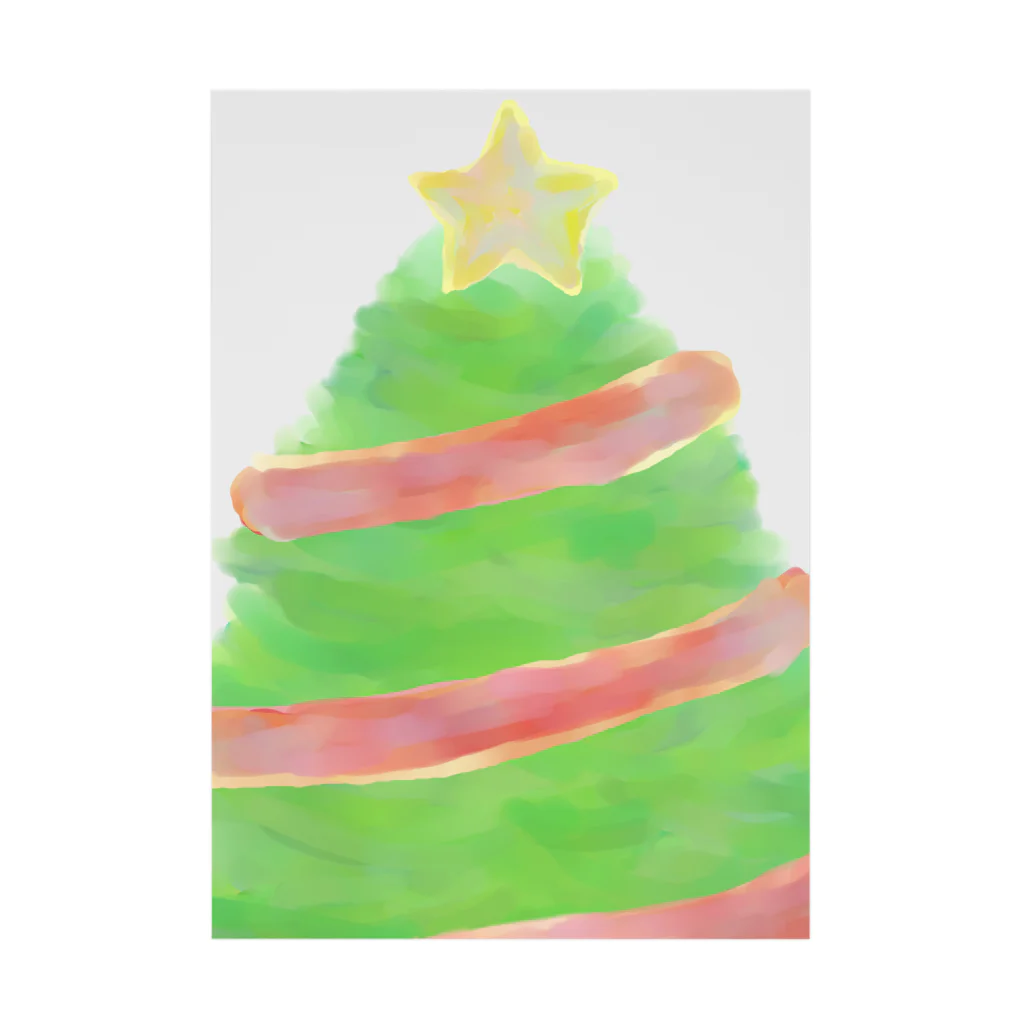 koa_hazama_arrowの飾り付け前のクリスマスツリー Stickable Poster