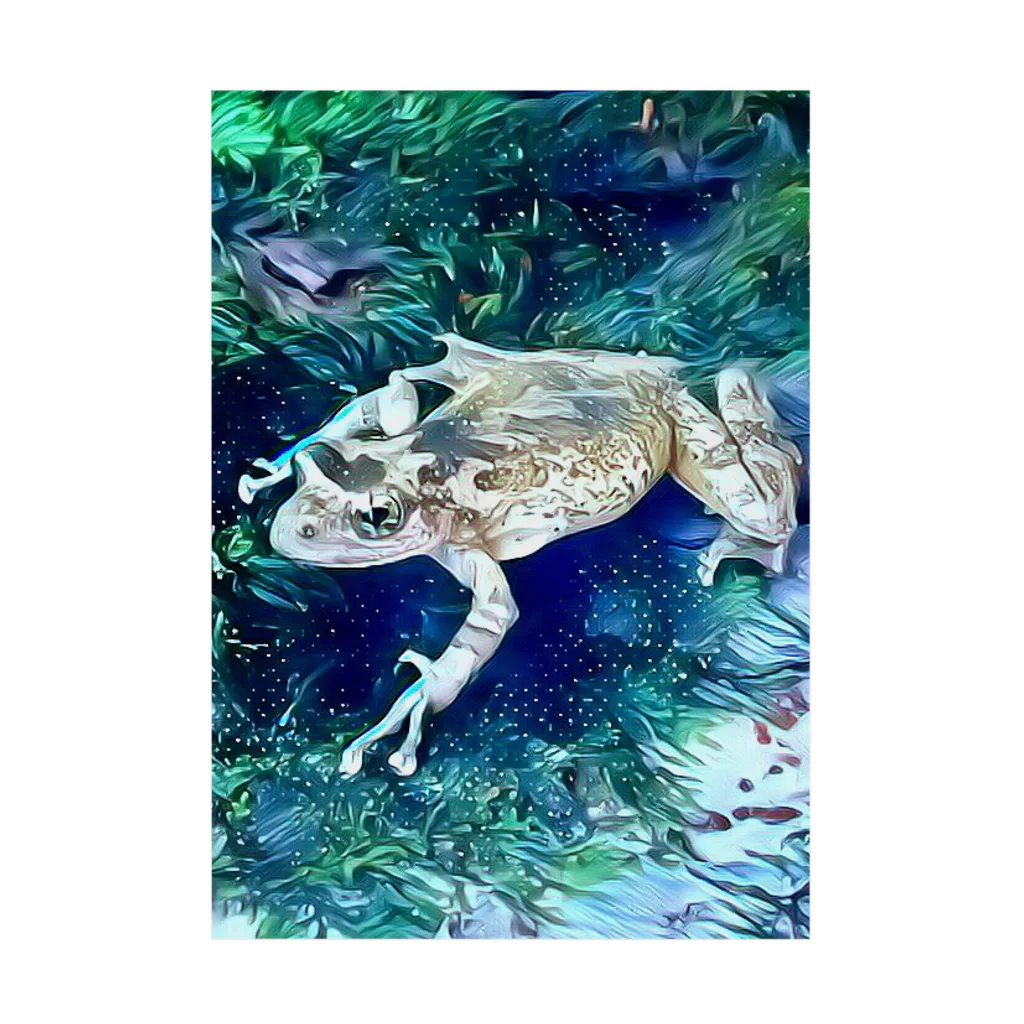 Fantastic FrogのFantastic Frog -White Ice Version- Stickable Poster