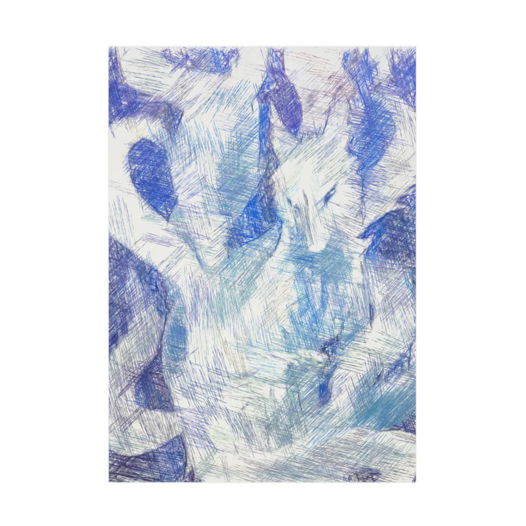 Lost'knotのBlue nine-tailed fox Stickable Poster