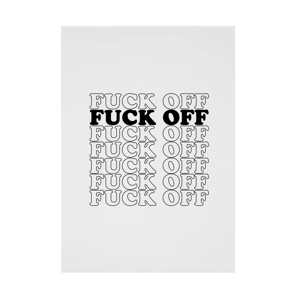 NIPPON DESIGNのFUCK OFF Stickable Poster