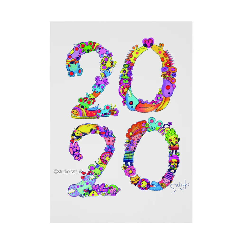 studio.satsukiの【2020】イラストmoji　colorful ver. Stickable Poster