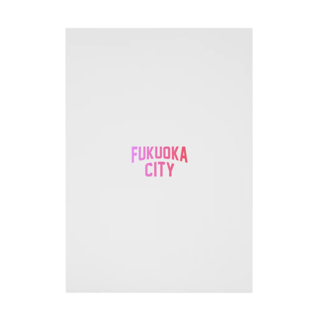 JIMOTOE Wear Local Japanの福岡市 FUKUOKA CITY Stickable Poster