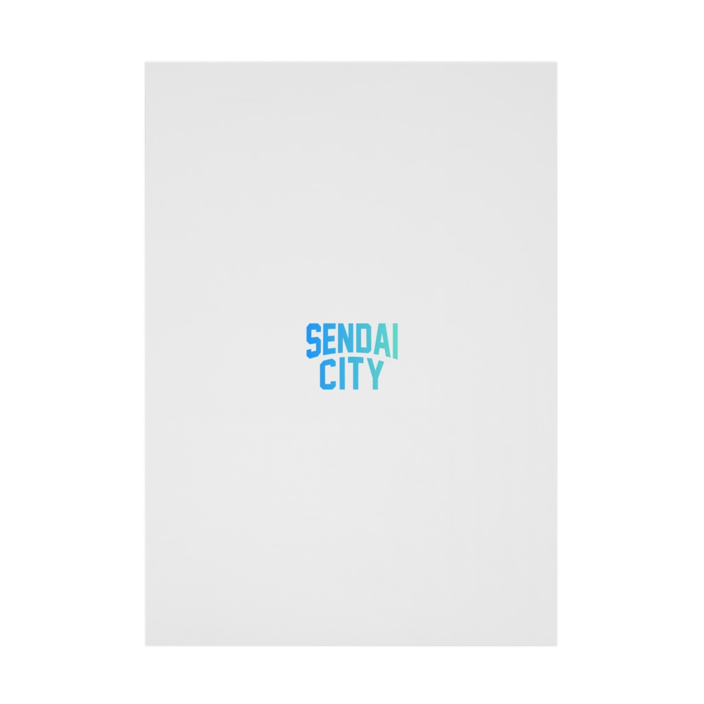 JIMOTO Wear Local Japanの仙台市 SENDAI CITY Stickable Poster