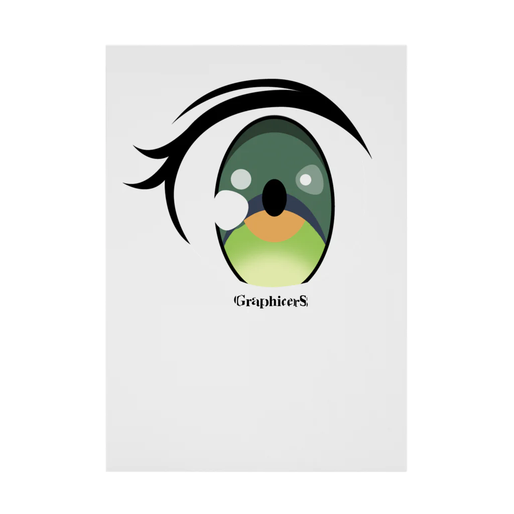 GraphicersのGem Eye Stickable Poster