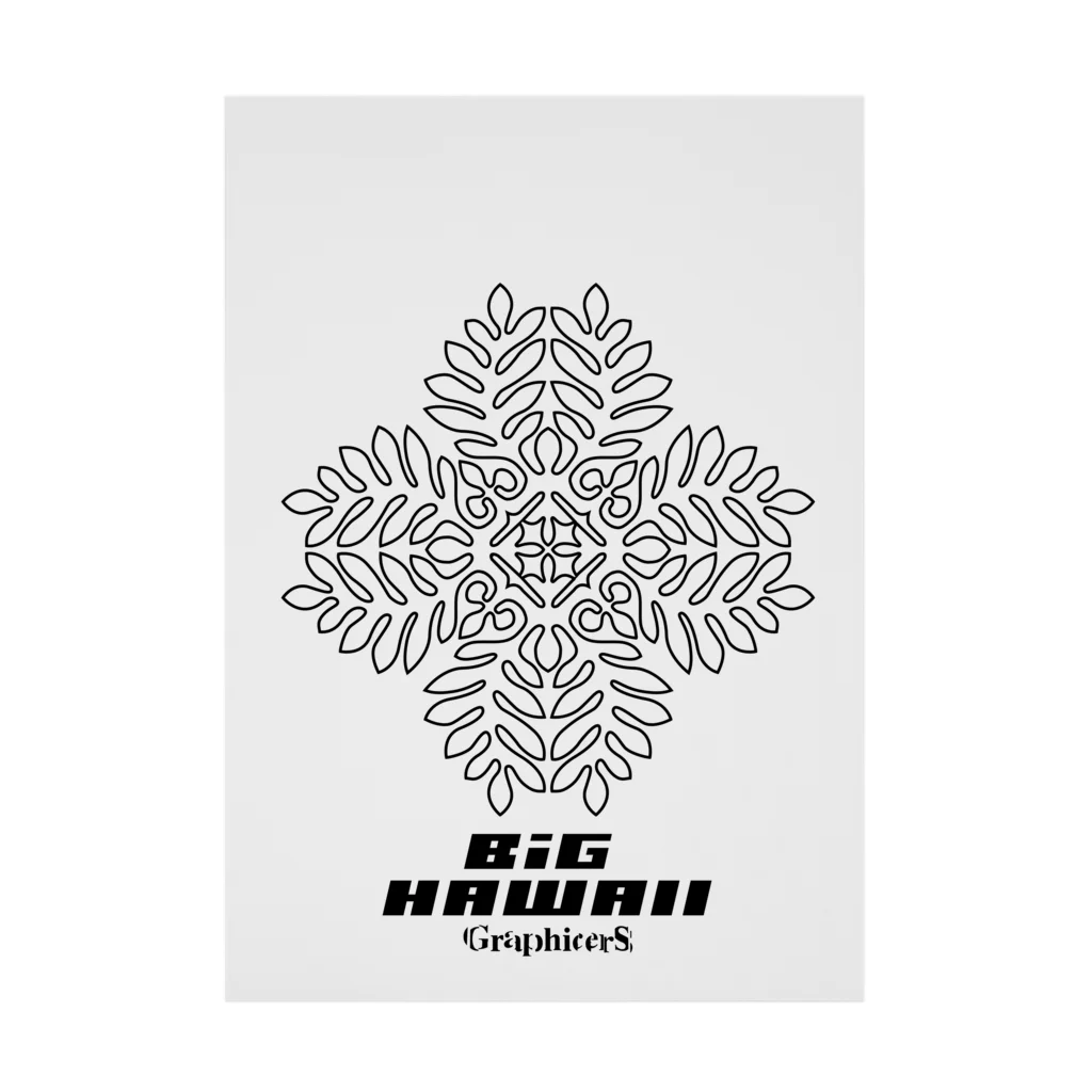 GraphicersのHawaiian Quilt Stickable Poster