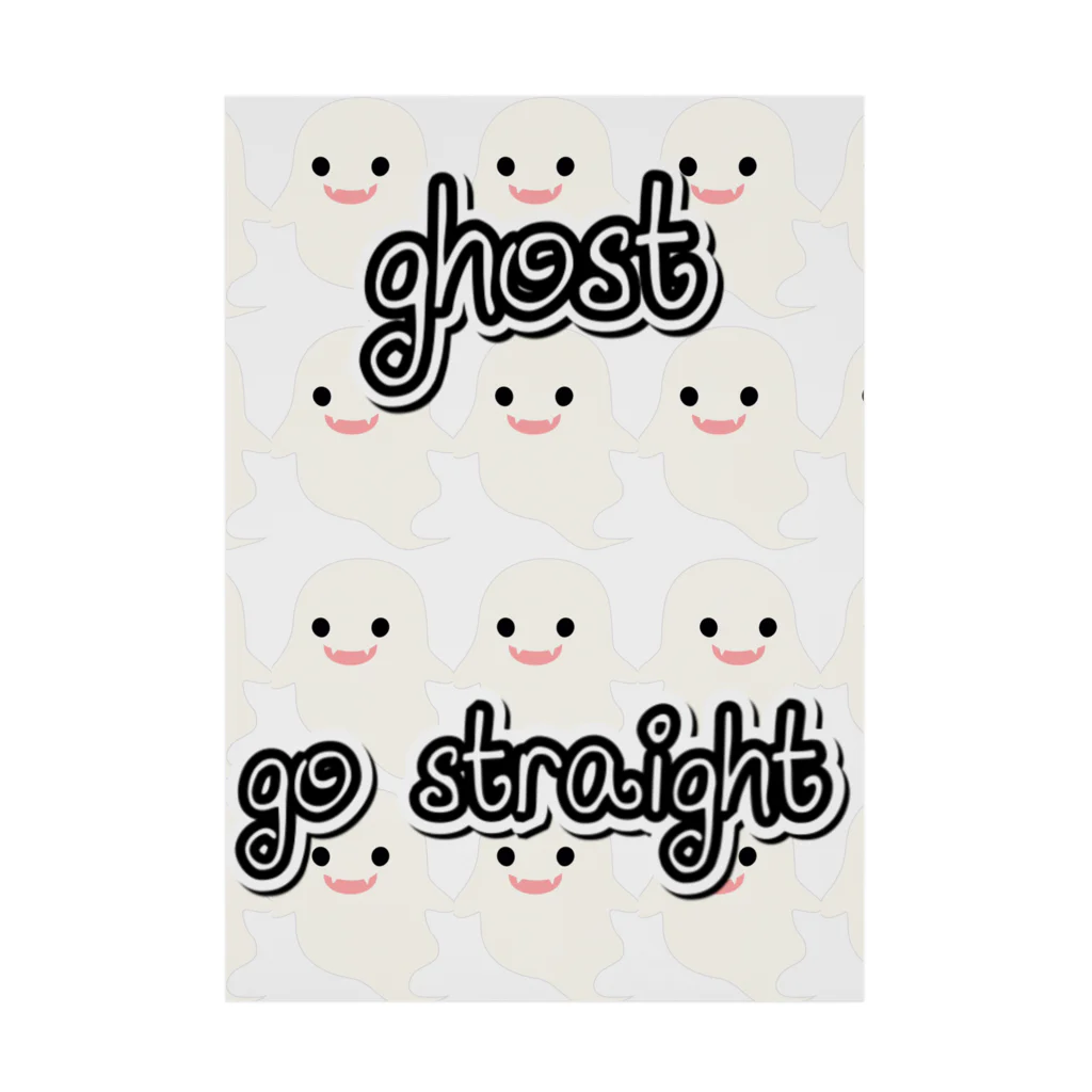 INTERSTELLARのゴースト、ゴーストレート　ghost go straight 吸着ポスター