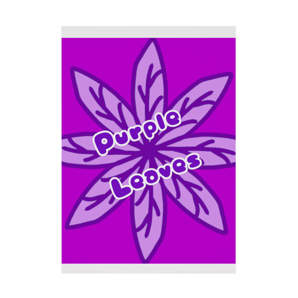 HAKOCHINのPurple Leaves Stickable Poster