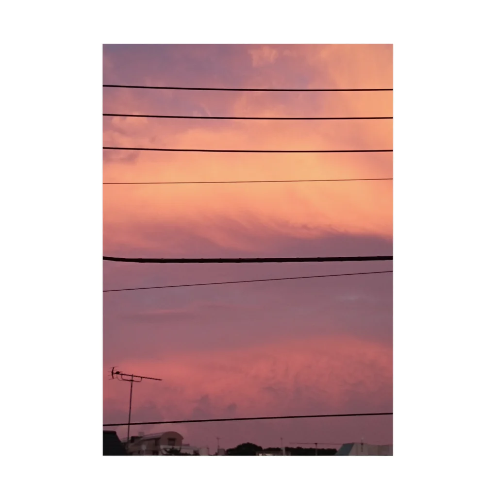 ueiuei_popoの夕焼け 吸着ポスター