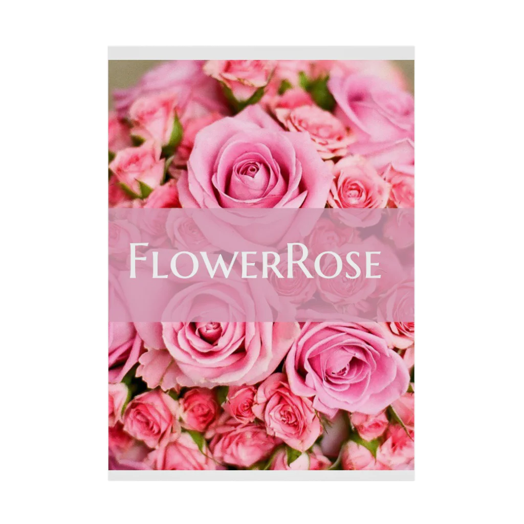 マシュマロネザーのふらんのお店のFlowerRose 吸着ポスター