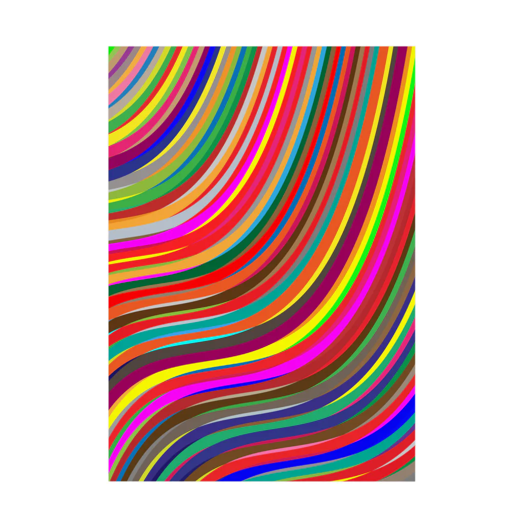 AQ-BECKのRainbow-Stripe  Stickable Poster