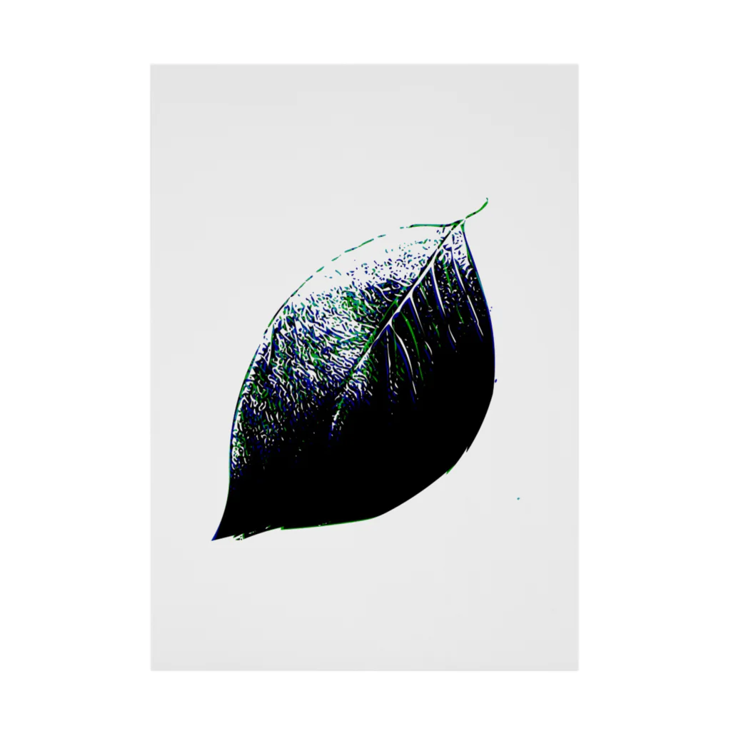 GreenTeaBreakのLeaf duo tone Stickable Poster