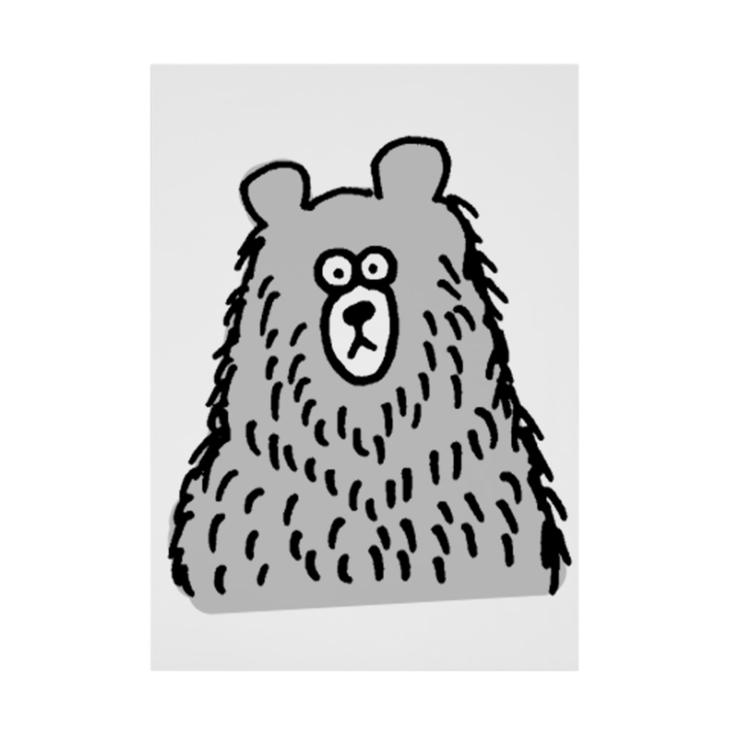 ワサワサくまさん だぎちゃん クスッとゆるイラスト Dagicyan の吸着ポスター通販 Suzuri スズリ