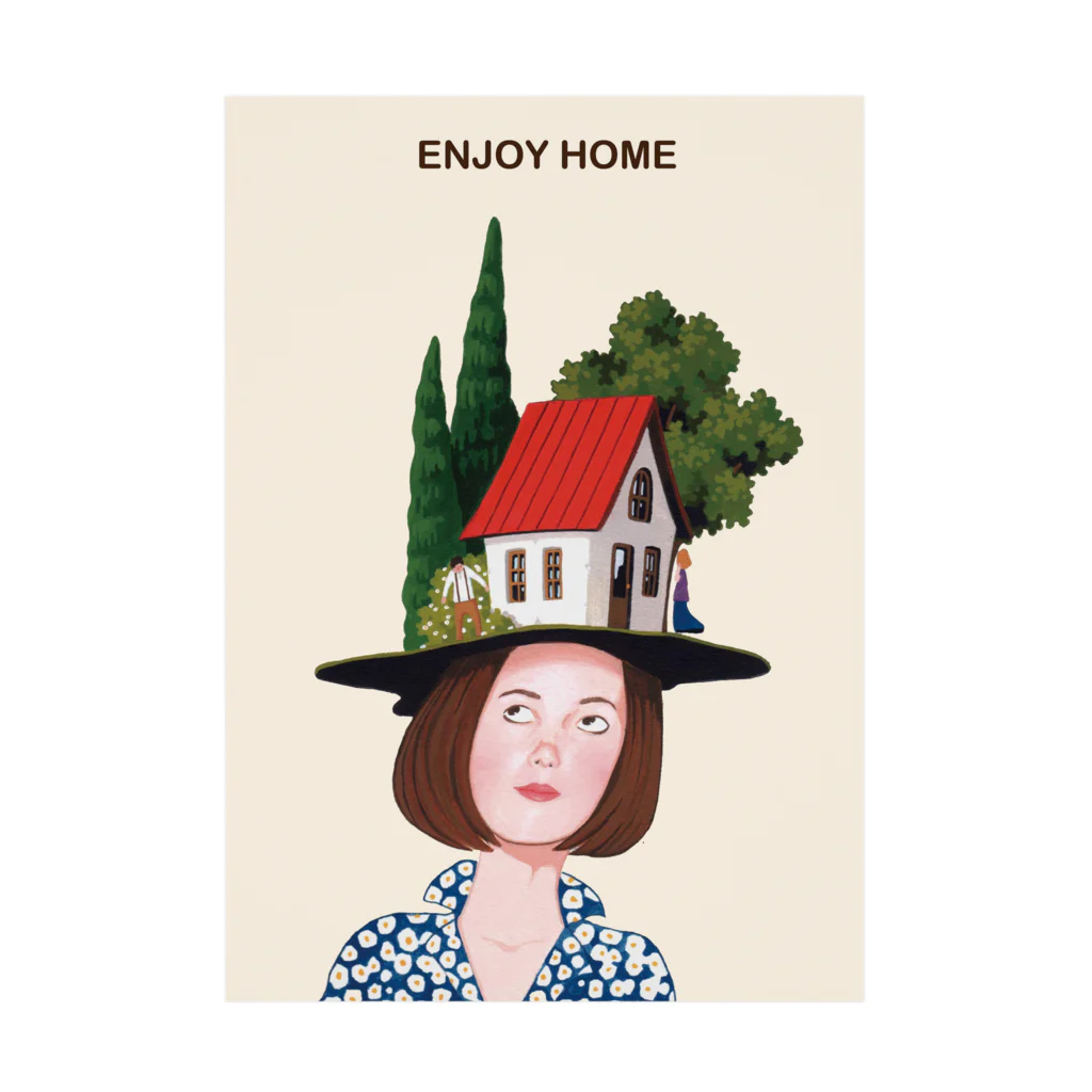 HOME TOWNのENJOY HOME Stickable Poster