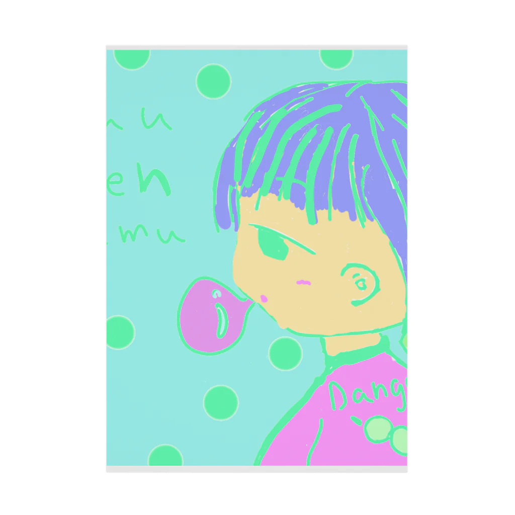 りんご飴。のガムフーセン Stickable Poster