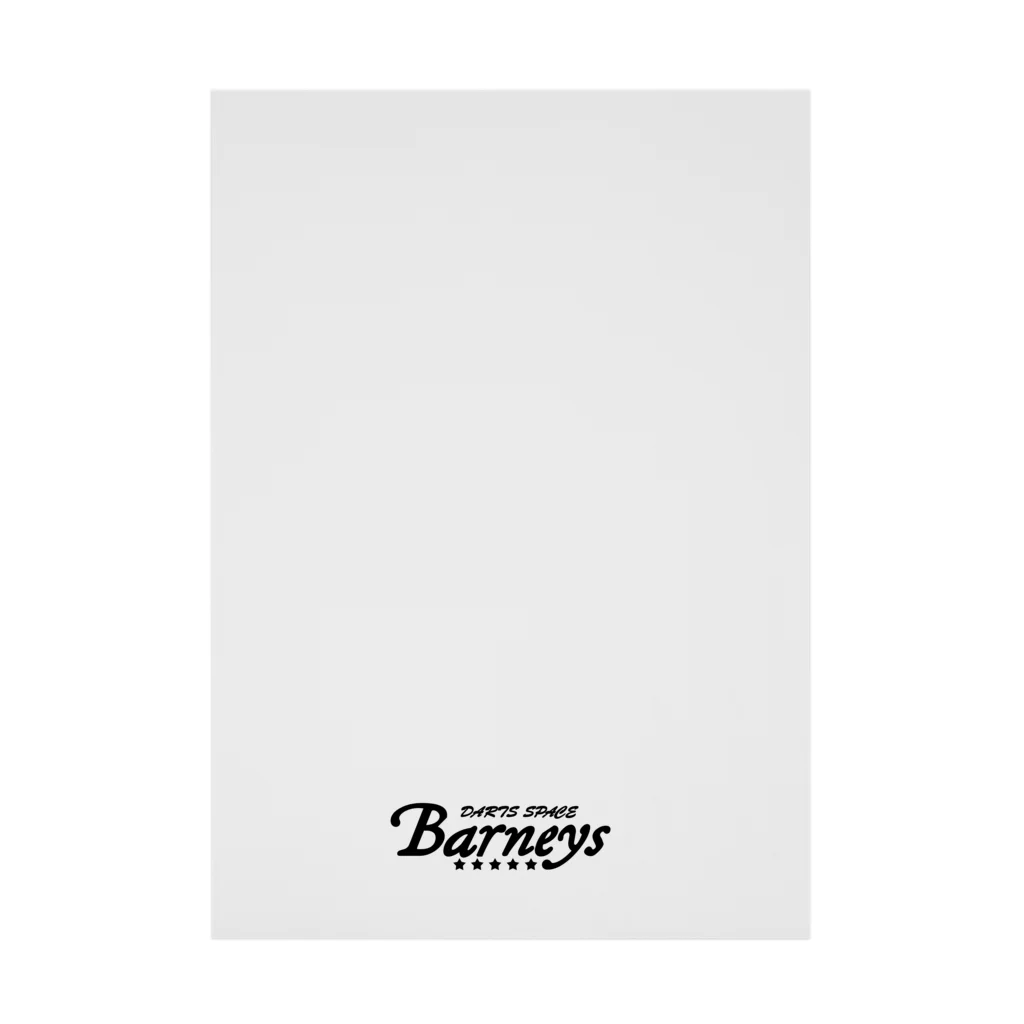 DARTS SPACE BarneysのBarneyロゴ ブラック Stickable Poster