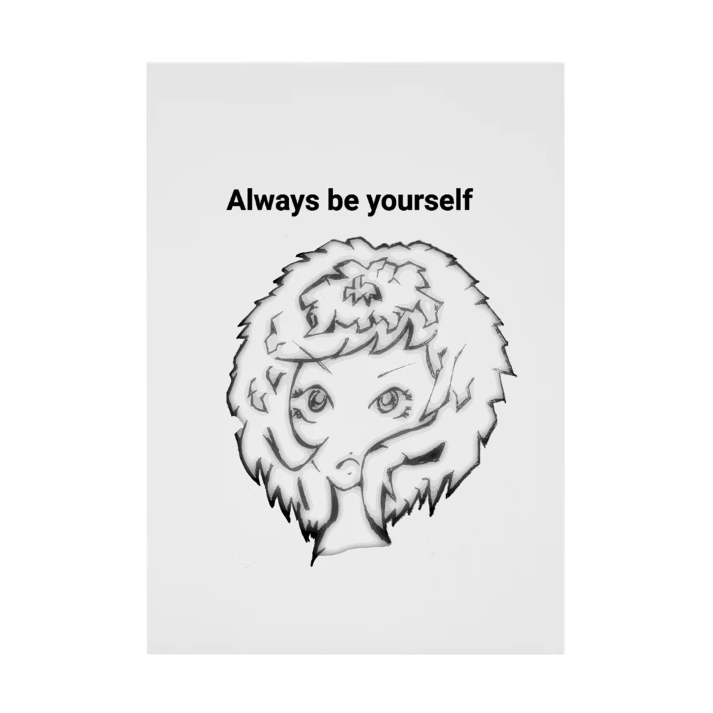 帽子屋のAlways be yourself.013 Stickable Poster