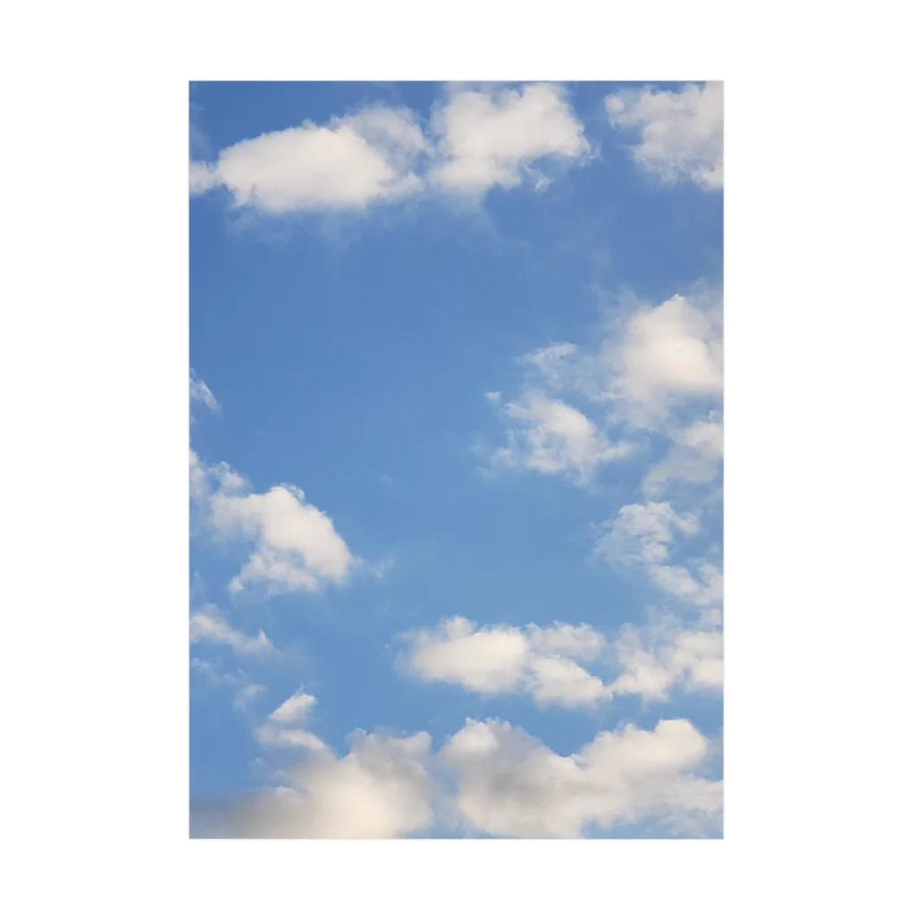 mariaMadeの空の写真シリーズ　青空ちゃん　3 Stickable Poster