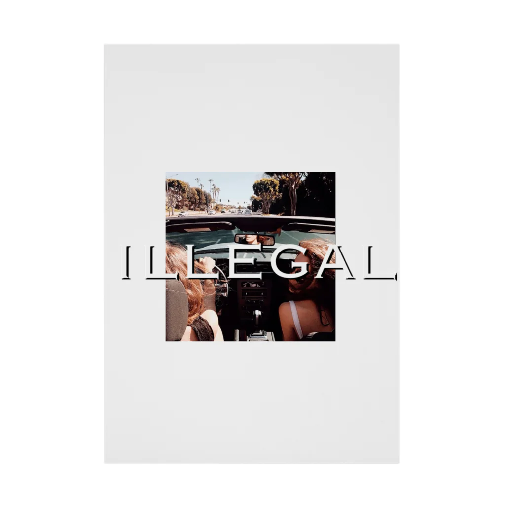 illegalのillegal 吸着ポスター