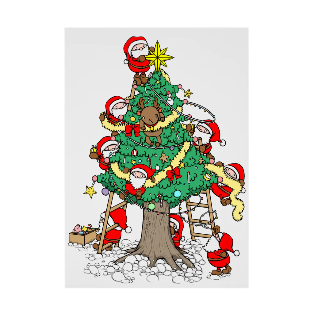 Cɐkeccooのメニー？クリスマス『クリスマスツリー』 Stickable Poster