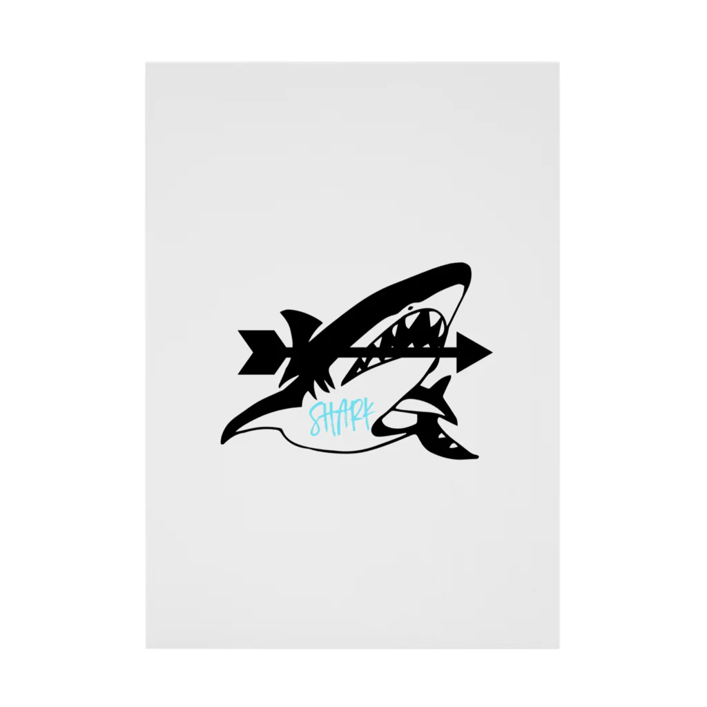 Umincyuのサメのシャーク Stickable Poster