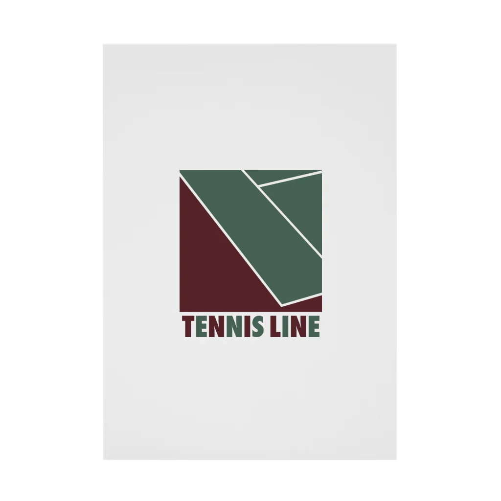 DRIPPEDのTENNIS LINE-テニスライン- Stickable Poster