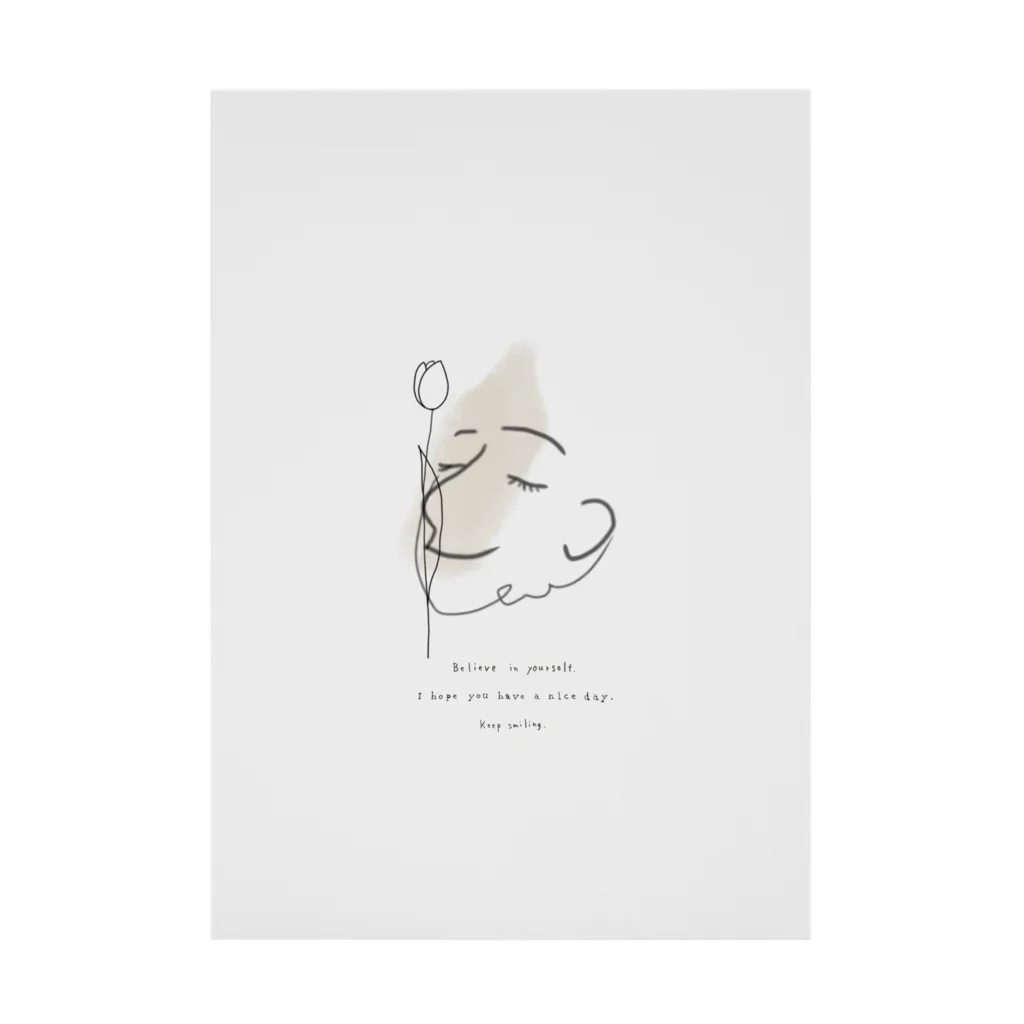 rilybiiのhealing  tulip Stickable Poster