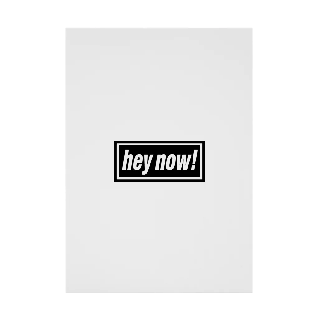 DRIPPEDのhey now!-ヘイナウ!-BOXロゴ Stickable Poster